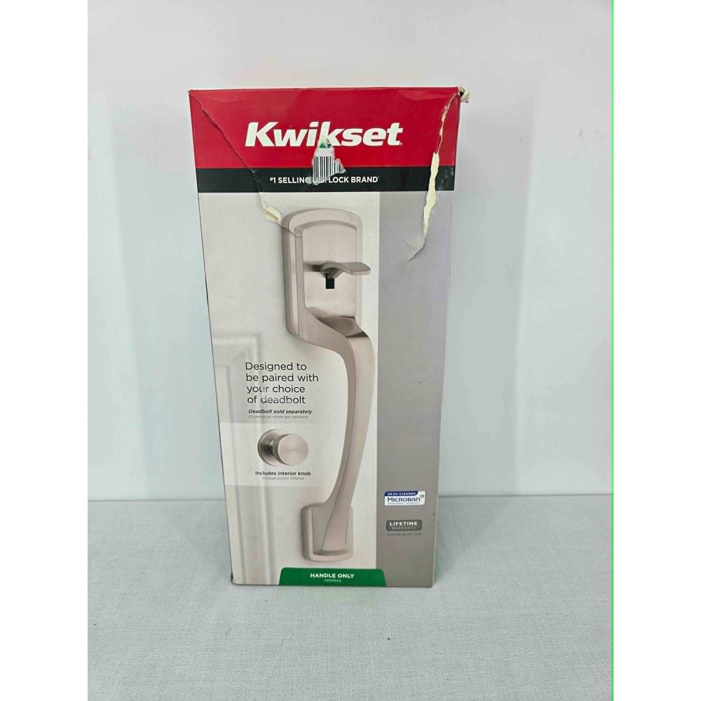 Kwikset Jaladera Front Door Handle Only w Interior Knob Satin Nickel 98150-023